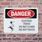 Signmission Electric Fence Do Not Climb Danger Sign, Plastic, 10in W x 7in L, 2PK OS-2PACK-DS-P-710-L-2114 - alternate 6